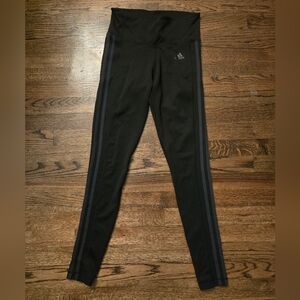 Adidas Black & Grey Climalite Leggings